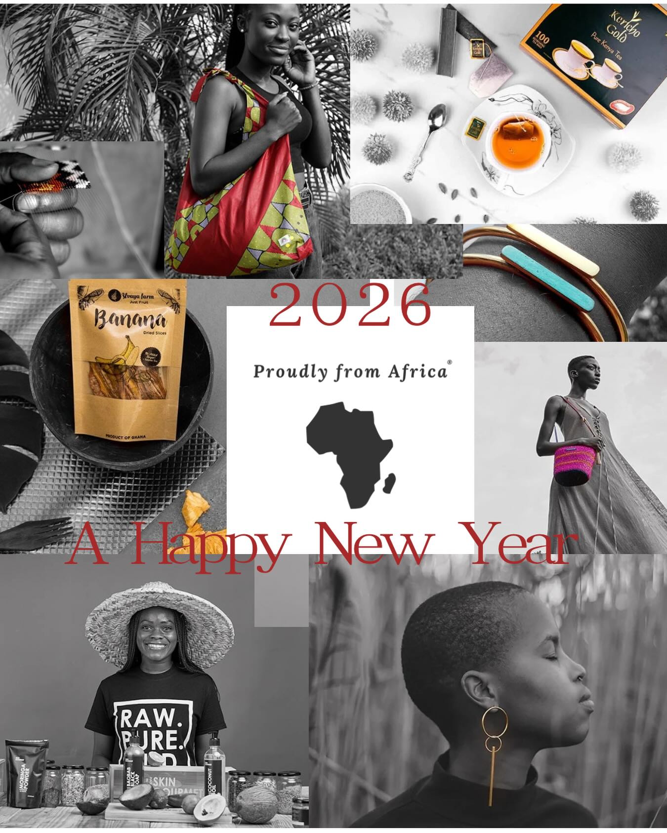 .

🤍Happy New Year🤍

昨年は Proudly from Africa を通して、たくさんの方とアフリカの魅力を共有できたこと、心より感謝しています。

今年も、手に取るたびに胸が躍るようなジュエリー、心まで満たされるコスメやスイーツなど、とっておきのアイテムをご用意してお待ちしております🤍

新しい一年も、みなさまと共に🐎

#proudlyfromafrica #アフリカ雑貨 #サステナブルライフ #2026年 #新年のご挨拶